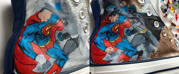 Custom Converse in progress